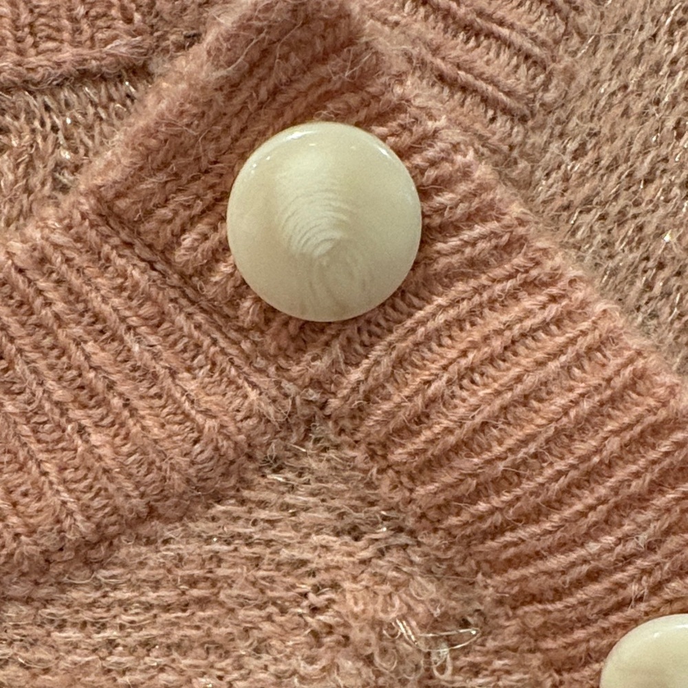 LC Lauren Conrad Textured Button Sweater - Tan - Picture 4 of 8